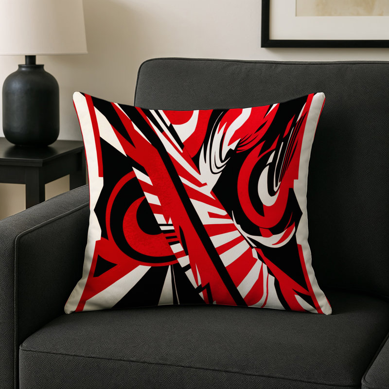 Blaze Indoor And Outdoor Throw Pillow, Square 20"