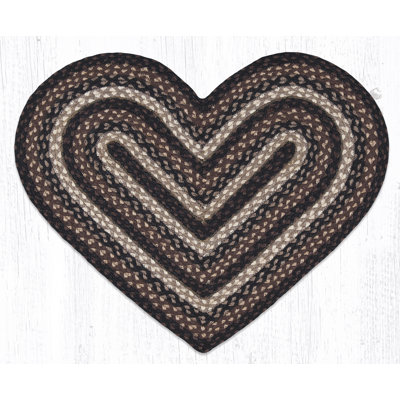  Mocha/Frappuccino Oval Braided Rug Handwoven Jute