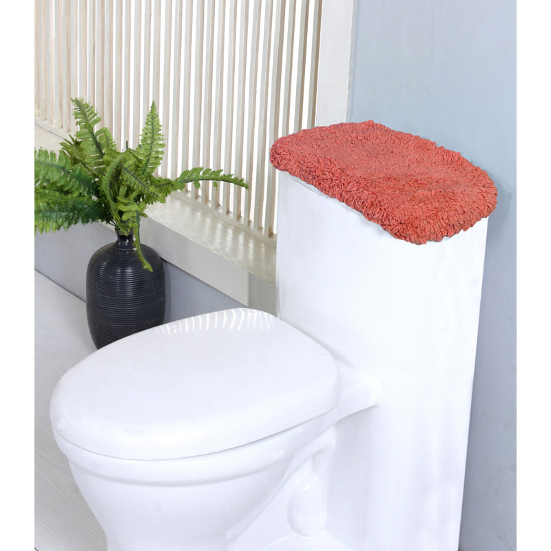Couvercle de réservoir rembourré 100% coton, très doux et lavable à la machine 10 po x 22 po Bruss, Corail