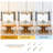 6 - Light Dimmable Gold Wagon Wheel Chandelier
