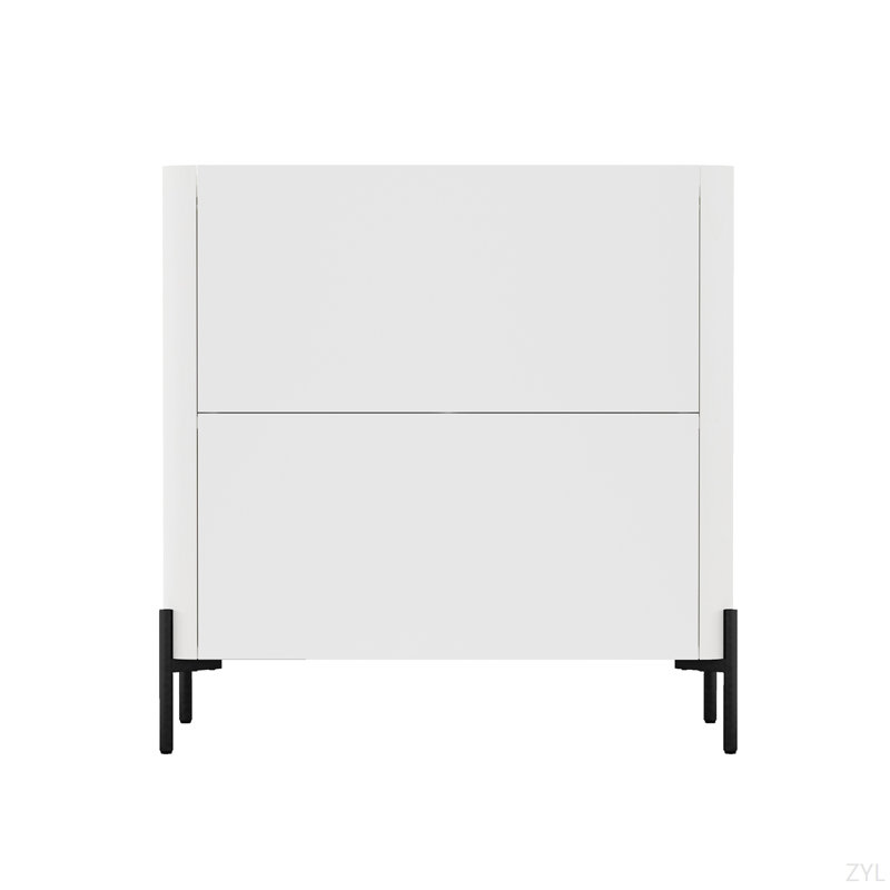 32" Accent Concise Cabinet In White