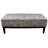 Storage Bench, 48"L x 20.5"W x 19.5"H, Dual Lift, Old-World Print | Black | Wood