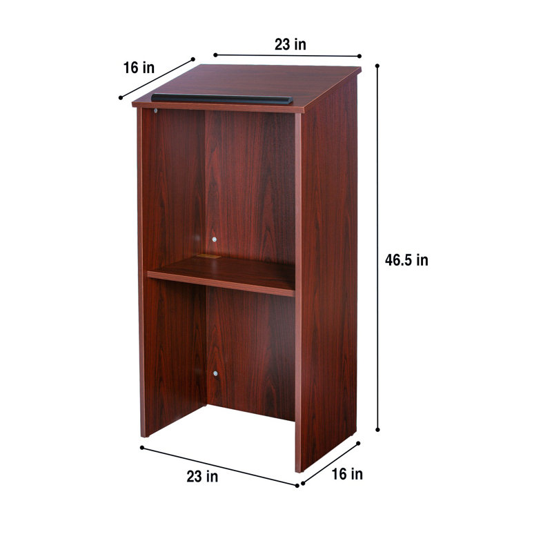Lutrin de table avec chariot Hudson, acajou