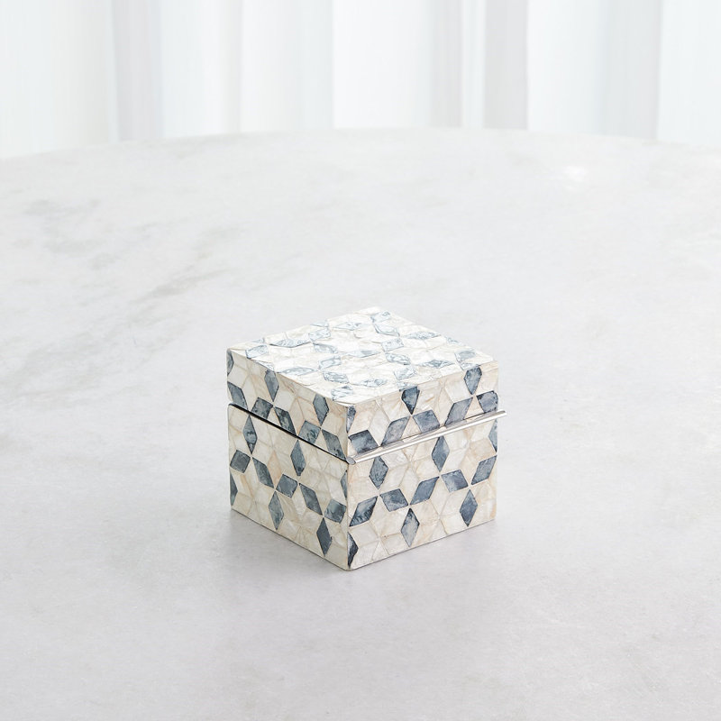 Handmade Decorative Box, 4.5" H x 5" W x 5.25" D