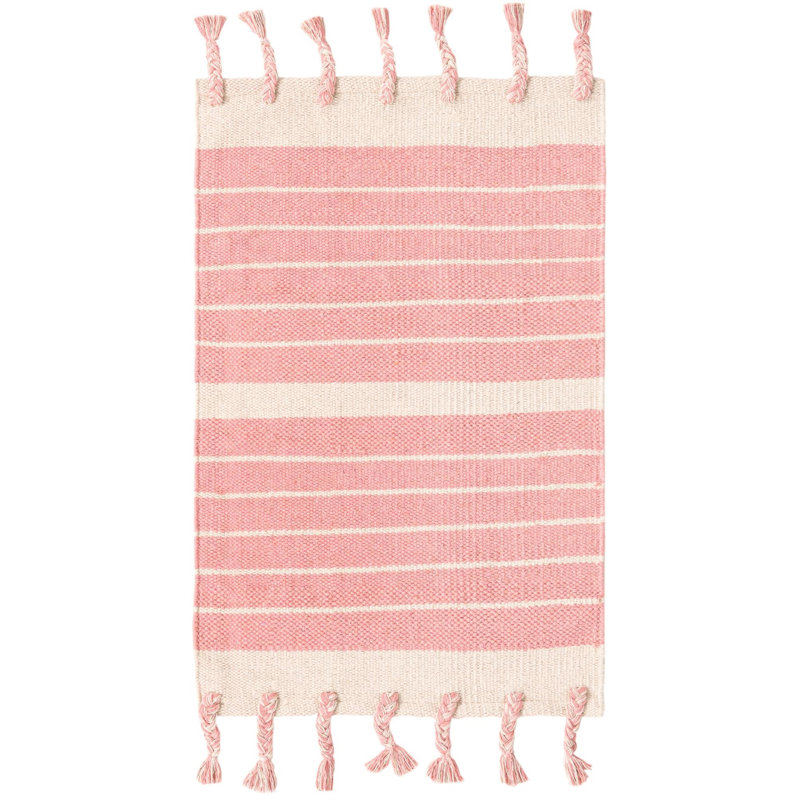 Yellville Cotton Striped Indoor Rug, Rectangle 2' x 3'1"