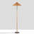 Kisean 68'' Natural Rattan Wicker, 2-Light Floor Lamp with Marble Base