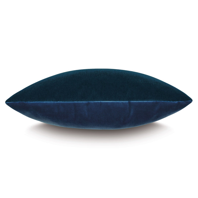 Brahms Velvet Pillow Cover & Insert, Pacific, Square 22''