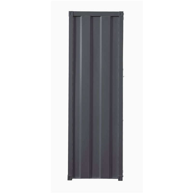 Garde-robe à 1 porte en bronze industriel avec serrure à contenant