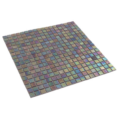 Skosh 0.6" x 0.6" Glass Grid Mosaic Wall & Floor Tile