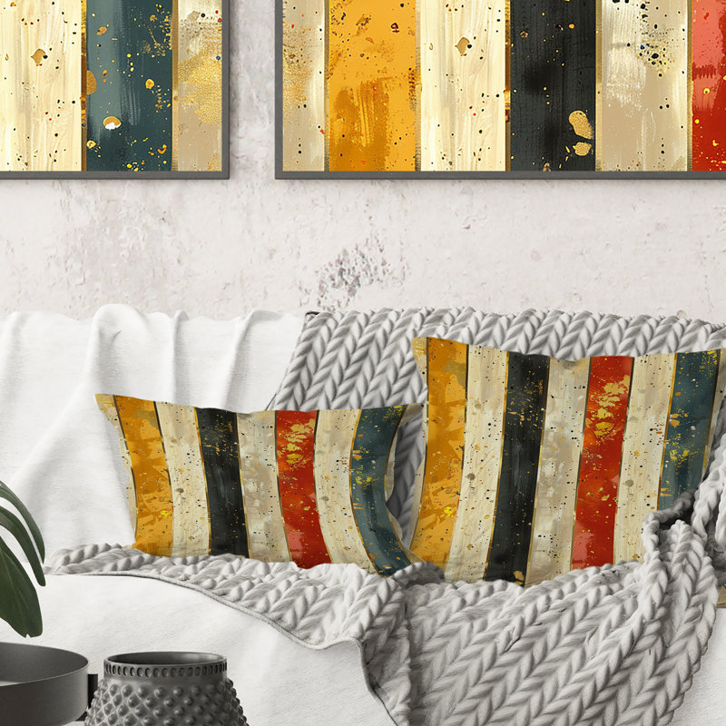 Coussin décoratif Glam Sparkling Stripes V - Glam, H 18 po x H 18 po