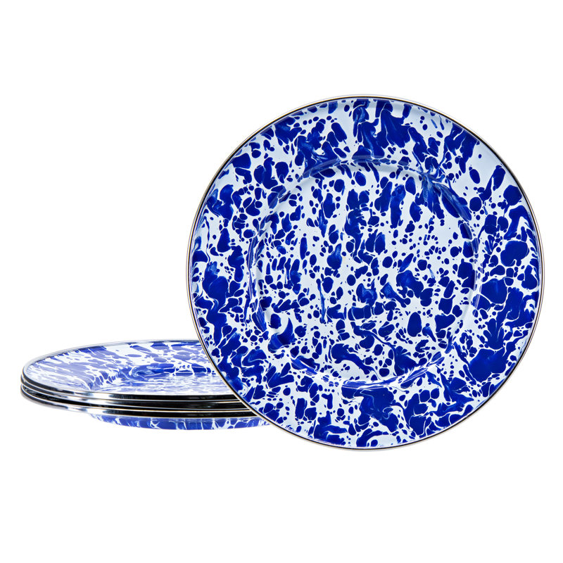 8.5" Dessert Plate, Cobalt Swirl