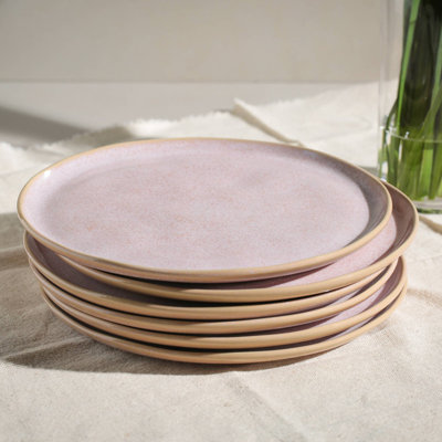 Litchi Commercial Dishwasher Safe 10.8'' Stoneware Dinner Plate , Set of 6