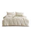 Ensemble de housse de couette en jacquard de coton et lin texturé-128764752