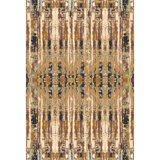 Govandi Hand Knotted Silk Abstract Area Rug
