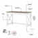 Huckins 3 Writing Desk Office Set