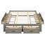 Grand lit plateforme avec 6 tiroirs de rangement-135265112-135265113