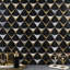 Carreau de mosaïque murale en marbre poli et laiton poli 8,3 po x 11,65 po Larvotto (0,67 pi2 / feuille)-51028912