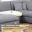 Canapé d'angle modulaire 8 pièces de 144 po de largeur, canapé surdimensionné à assise profonde recouvert de chenille avec pouf et coussins amovibles-208538849