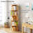 Space-saving 5 Tier Mdf Round Bookshelf For Bedrooms And Living Rooms - 360° Rotating Elegant Modern Design
