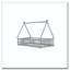Lit simple en forme de tente, lit tipi avec garde-corps, lattes et porte-471273687
