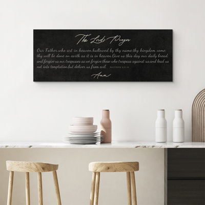 The Lord's Prayer Religious Artwork Wall Pictures Living Room Decor