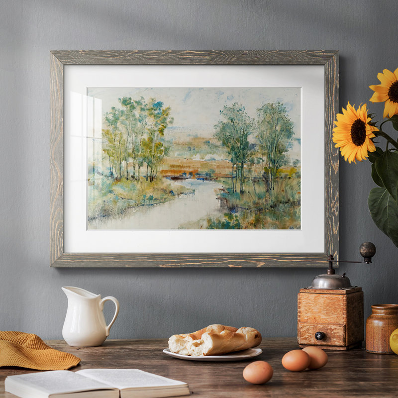 " Trees On The Creek II ", Gray