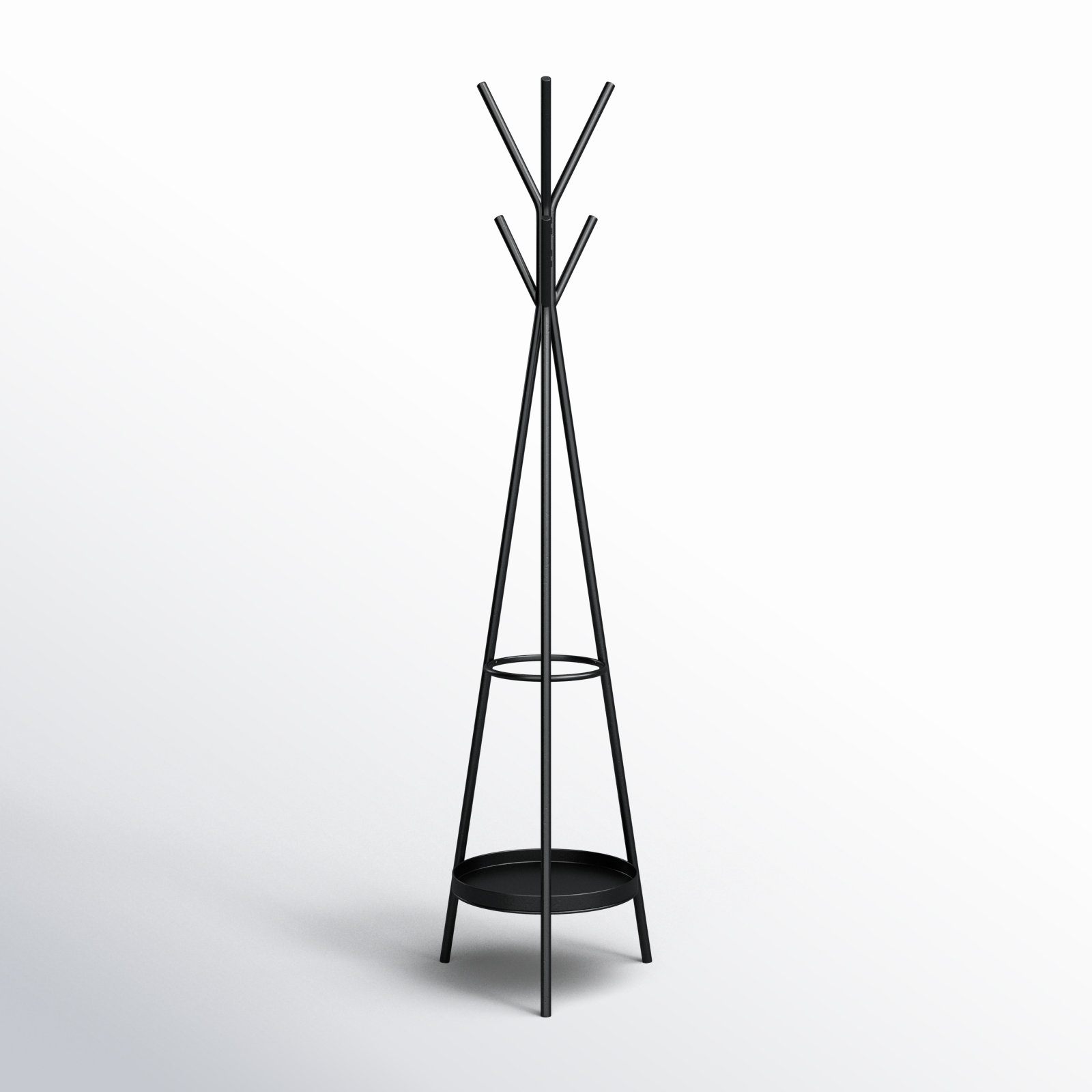 Verna 6 - Hook Freestanding Metal Coat Rack