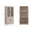 Bookcase Cabinet In Whitewashed Oak-1580001143