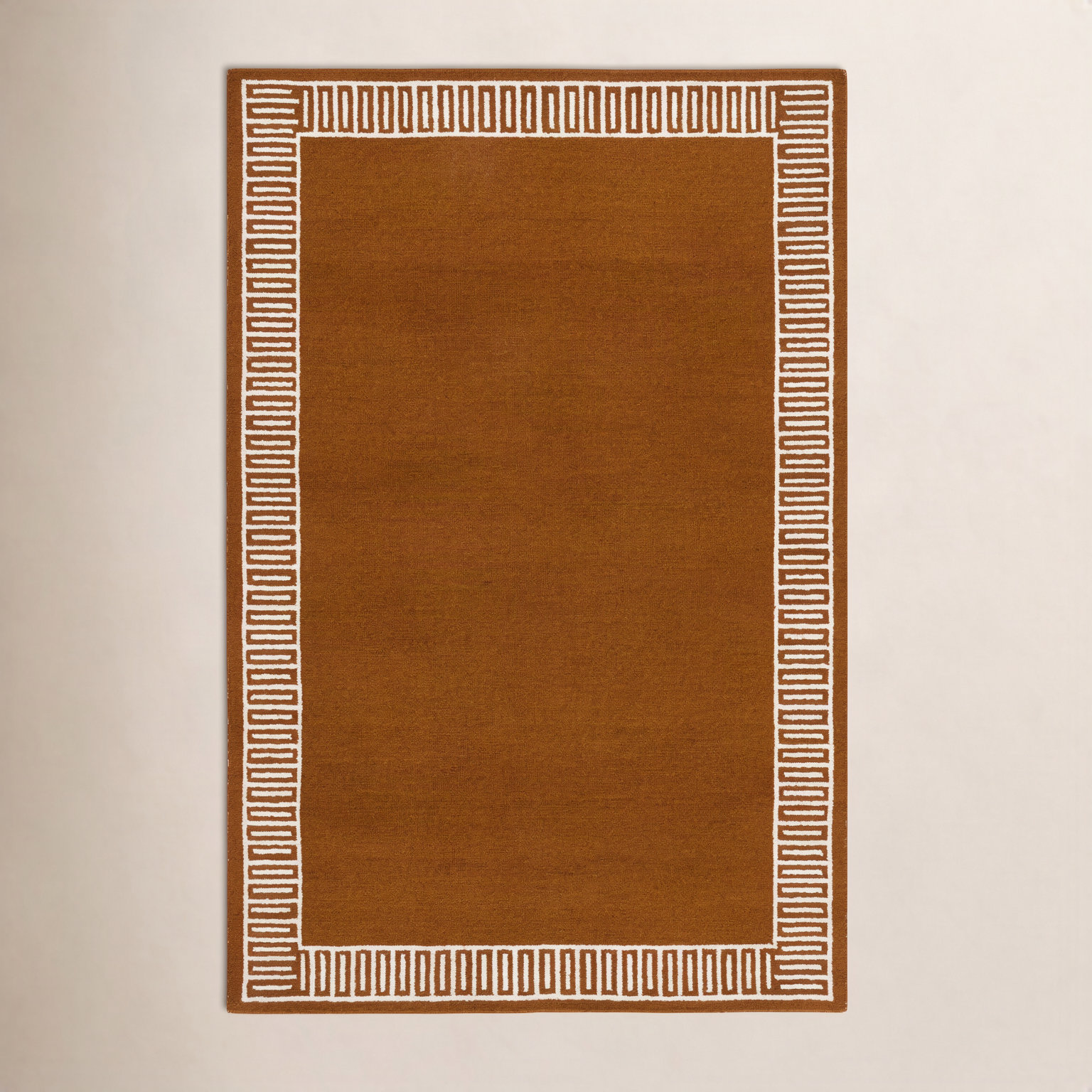 Hand-Tufted Geometric Wool Rug, Rectangle 9' x 12'