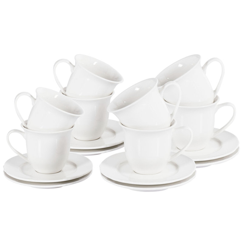 ELDERBERRY Handmade Porcelain Teacup and Saucer