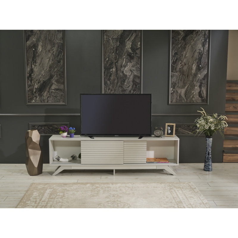 Meuble télé 2 portes 2 tablettes Furnishome Store Luxia