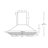 Cyclone 24" Stainless Steel 450 CFM Ducted (Vented) Wall Range Hood with Mesh Filter