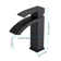 Waterfall Spout Bathroom Sink Single Handle Faucet With Pop-Up Drain (With Overflow)