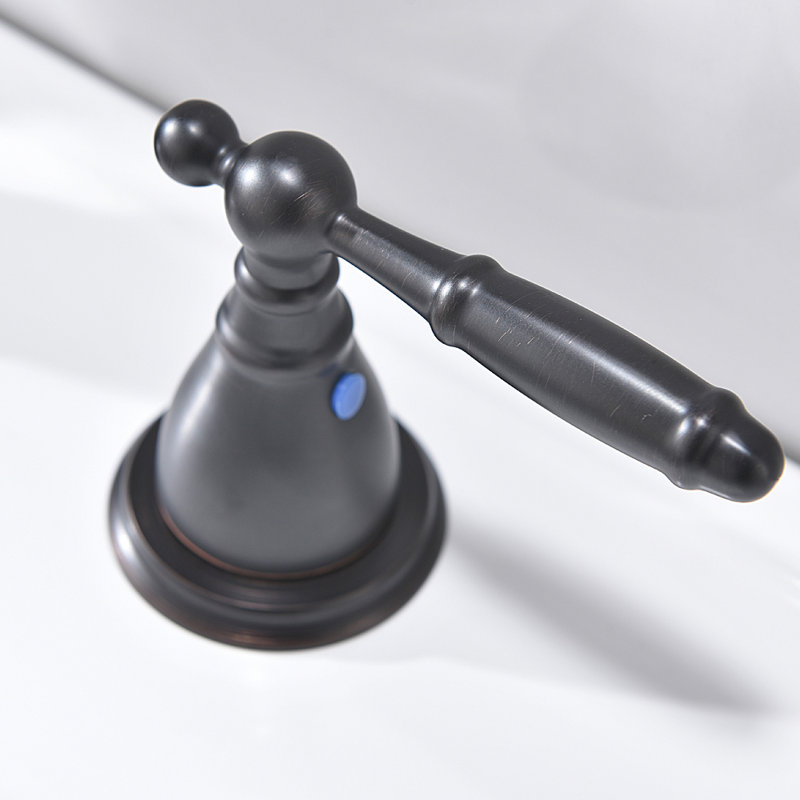 2-handle Bathroom Faucet with Drain Assembly, Oil Rubbed Bronze
