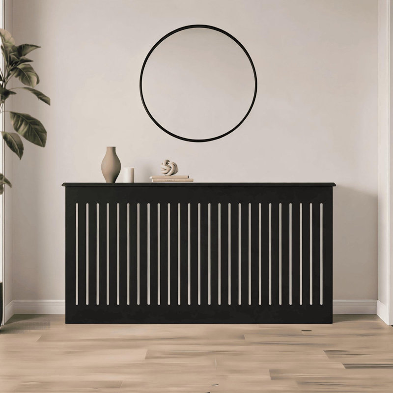 Loxley Radiator Cover, Extra Large - 170cm W, Black