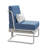 Patio Aluminum & Wicker Lounge Chair With Cushions  & Pillow-1338790160-1338790159