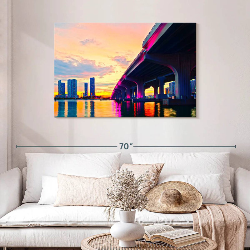 Lilie Miami Bridge, H 30 po x l 45 po