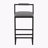Faux Leather Upholstered Metal Bar Stools Set with Back-1998184798