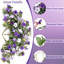 Fleurs artificielles suspendues artificielles avec plantes panier