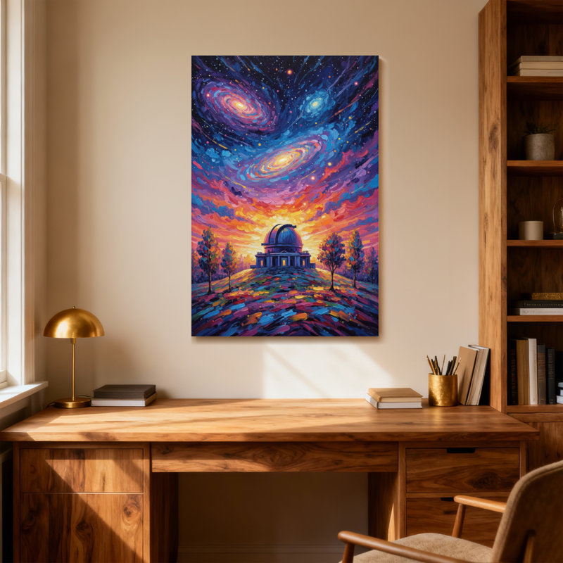 «Landscape & Nature Cosmic Sky», reproduction d'art, H 48 po x l 32 po
