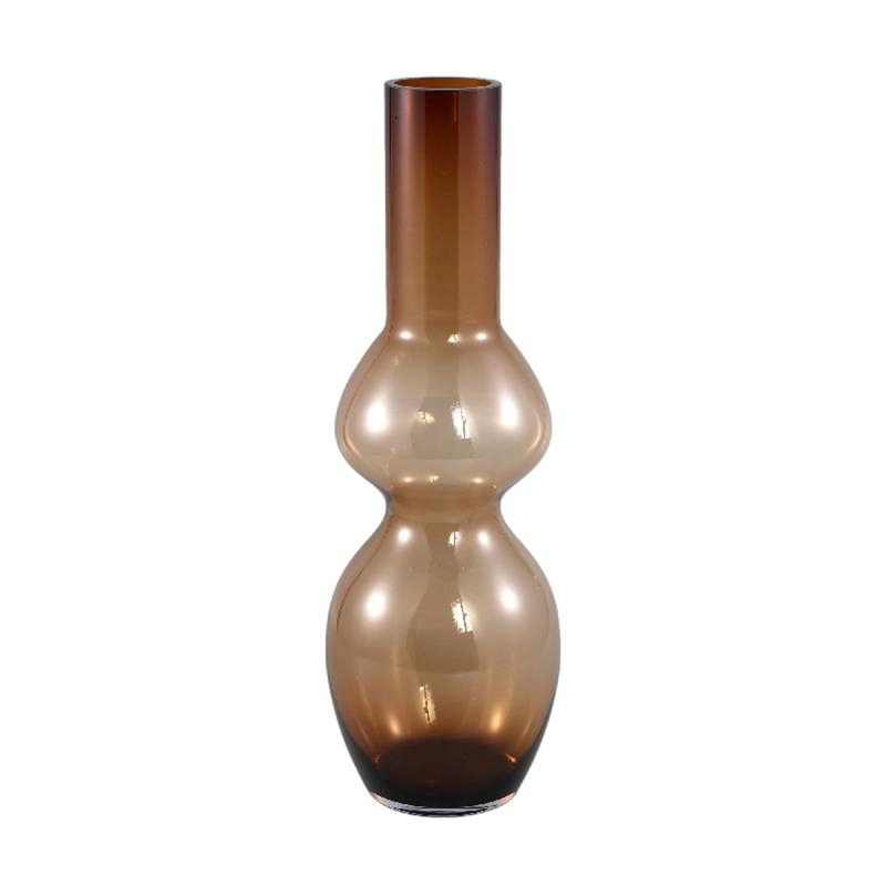 Saephan Glass Table Vase, Grey, 55cm H x 18cm W x 18cm D