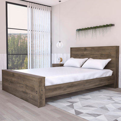 Braga Full Size Bed Base, Headboard