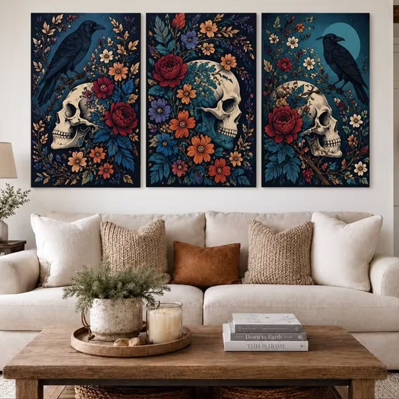 3 Piece Wrapped Canvas Wall Art, 90cm H x 60cm W
