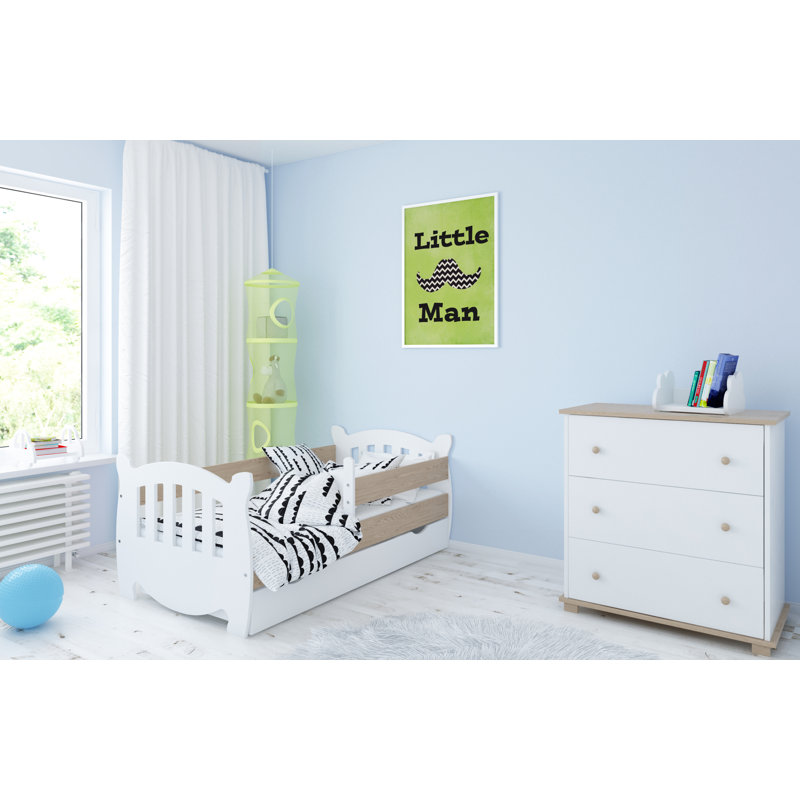 Langston Cabin Bed with Storage Included, 80 x 140 cm, Oak