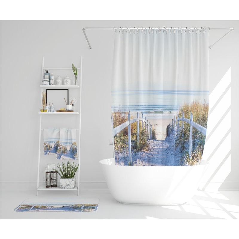 Nauris Polyester Shower Curtain Set