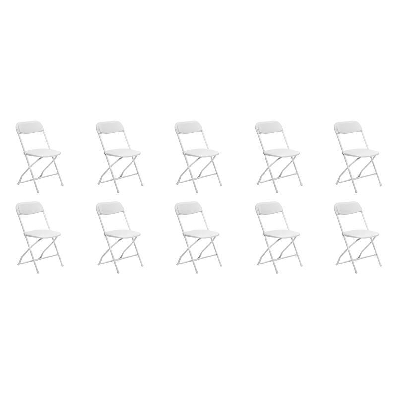 Stars Chairs Plastic Stackable Folding Chair