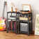 Laibah 3 Tier Moveable Small End Table, Record Player Stand with Records Shelf