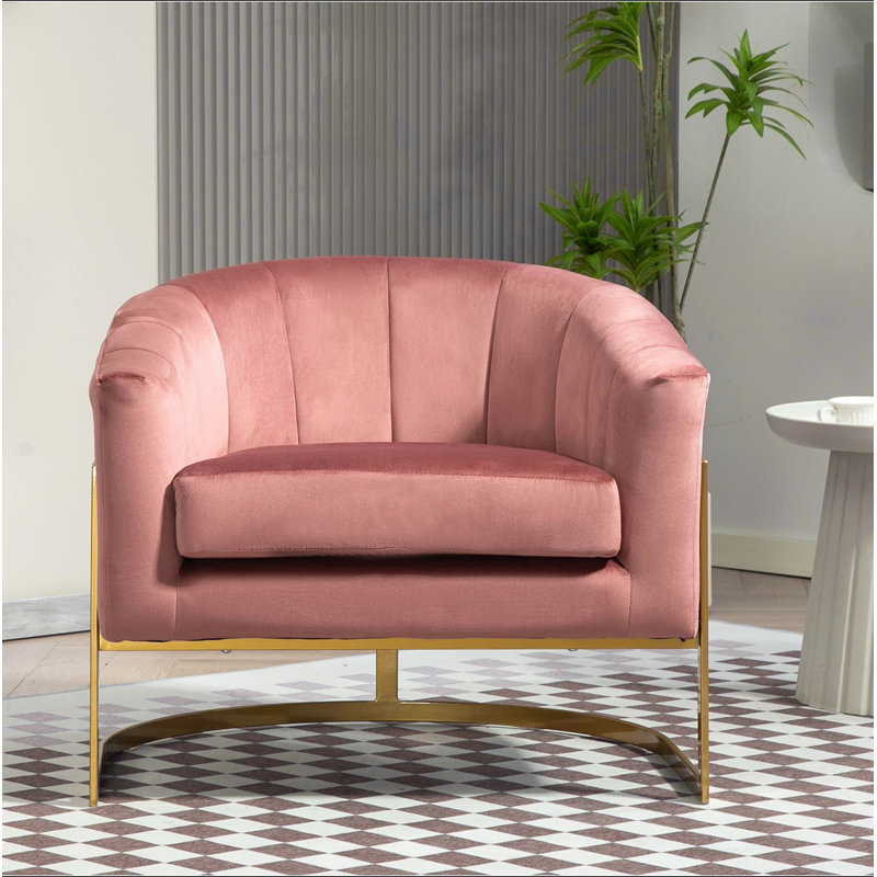 Fauteuil d'appoint rembourré de luxe avec cadre en velours, fauteuil de coiffeuse polyvalent et polyvalent pour l'intérieur et la maison