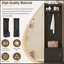 Minimalist Slim Hall Tree with Cabinet & 6 Hooks, Multi-functional Storage Bench for Small Spaces, Black-600533748
