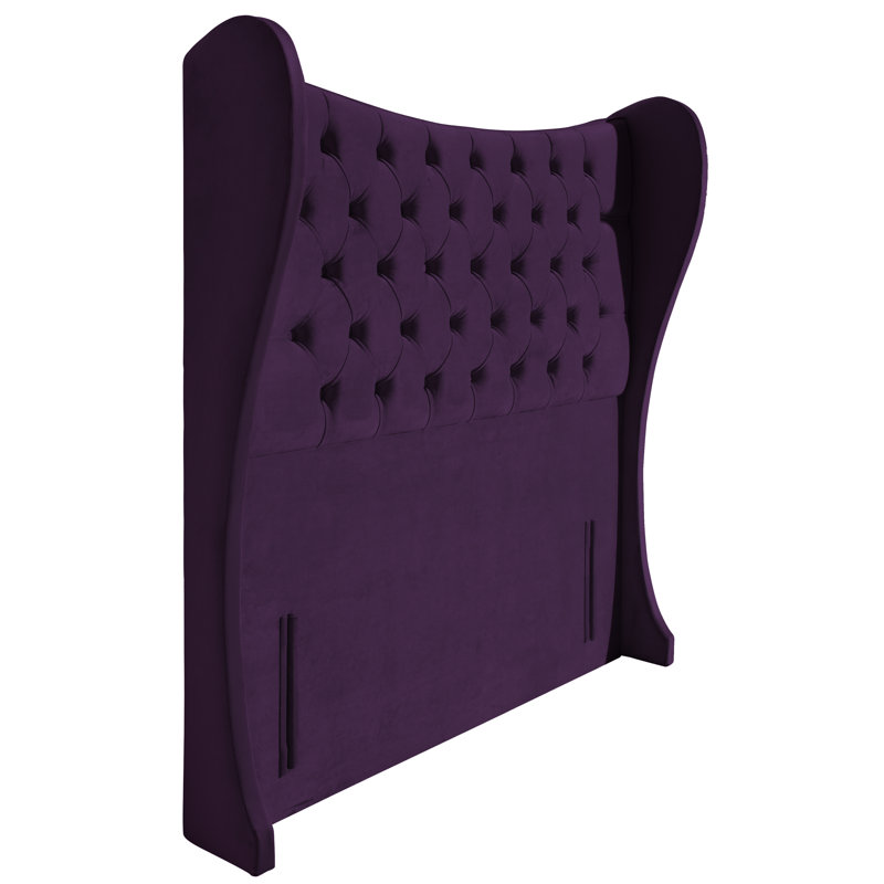 Carino Upholstered Headboard, Double (4'6), Purple